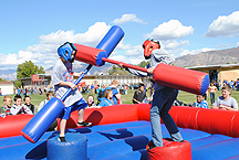 A popular venue was the jousting arena during the 50 year celebration.