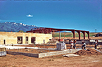 1962 - Walls are up on the future Choir and Band Rooms & the stairs are in!
