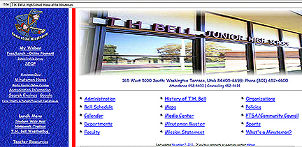 The website as it looked from 2004 -2011.